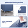 SoBuy BZR34-II-B Coloană albastră de design – Dulap WC ultra-îngust 20 cm, Decorativ, 180 cm