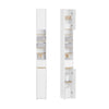 SoBuy BZR34-WN Dulap Îngust 20 cm – Coloană WC Salvare Spațiu 180 cm, 2 Uși și 1 Sertar, Alb-Natur