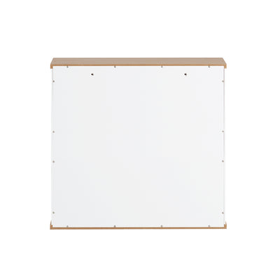 SoBuy BZR42-W Armoire Murale Salle de Bain avec Portes Persiennes et Étagères Réglables – 60×56×19 cm – Blanc