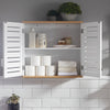 SoBuy BZR42-W Meuble Haut de Salle de Bain avec 2 Portes