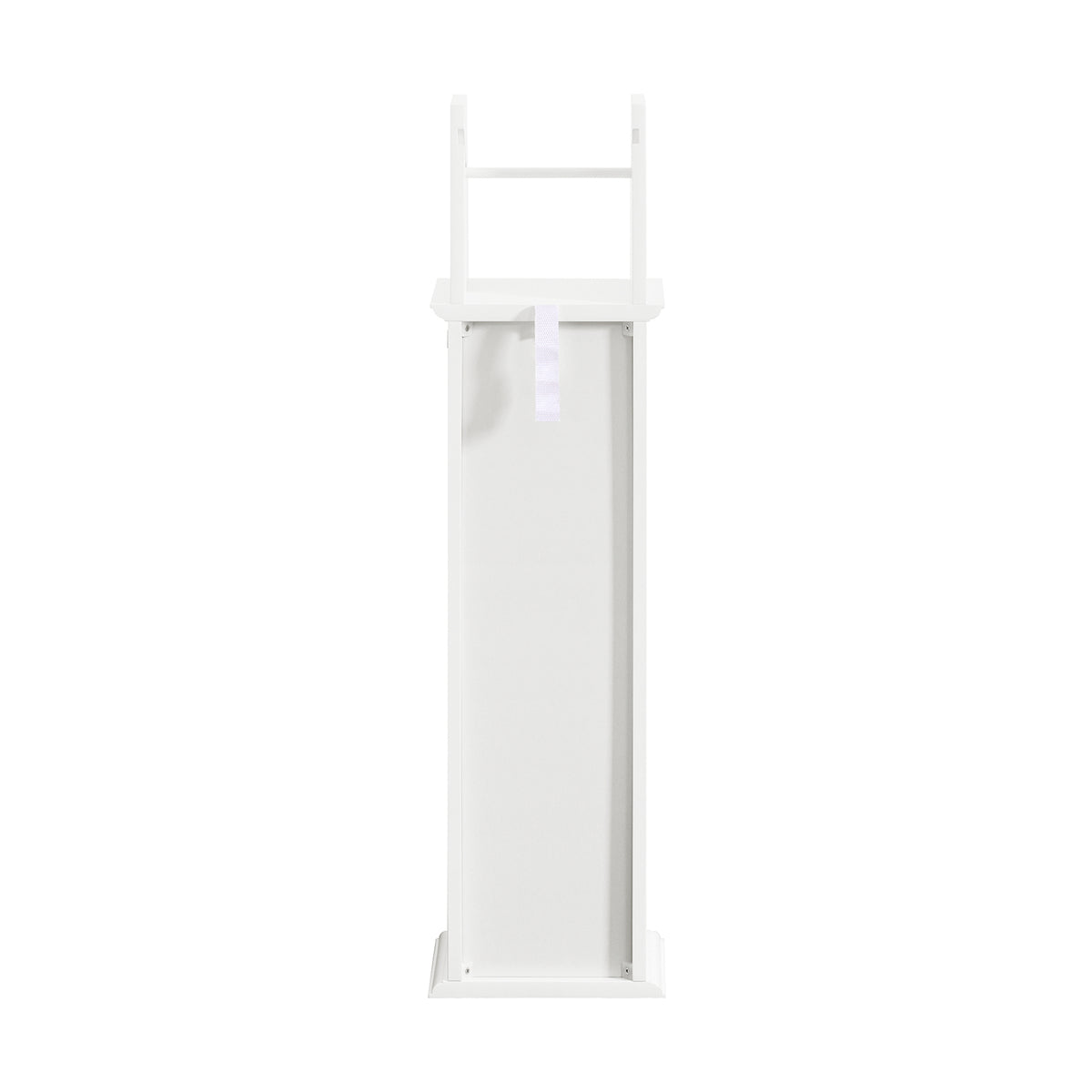SoBuy BZR53-W Suport Hârtie Igienică Dulap Toaletă Suport Perie WC Mobilier de Baie pe Picior din Lemn, 20x18x79 cm