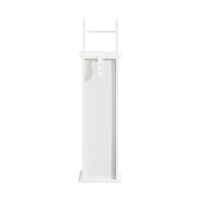 SoBuy BZR53-W Suport Hârtie Igienică Dulap Toaletă Suport Perie WC Mobilier de Baie pe Picior din Lemn, 20x18x79 cm