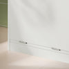 SoBuy BZR79-W Meuble Bas de Salle de Bain avec Bac à Linge Amovible Armoire à Linge Commode