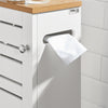 SoBuy BZR85-W Dulap de Baie Îngust – Mobilier WC cu Depozitare ce Economisește Spațiu – Suport de Hârtie Igienică din Lemn, pentru Spații Mici, Rezistent la Umiditate, Alb-Natural, 20x75x18 cm