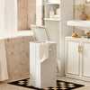 Copia SoBuy Dulap de coloane cu o baie de economisire mobilă ridicată cu pungă alb pliabil alb L40xp38xa170 cm BZR124-W