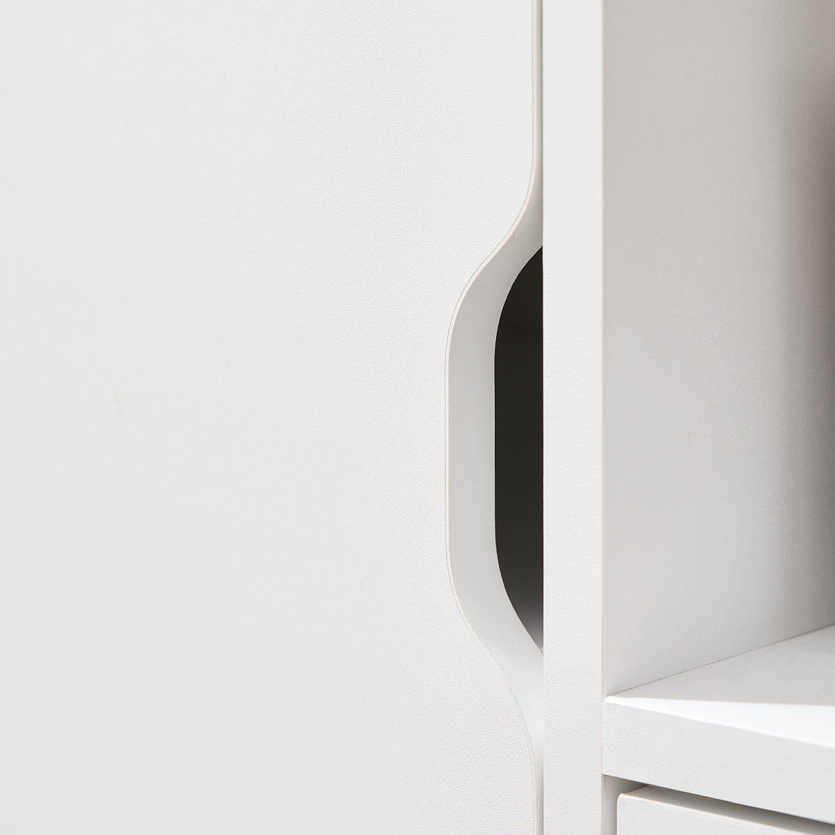 SoBuy FBT105-W Caisson d’Imprimante Mobile avec Roulettes, 2 Tiroirs et 1 Compartiment Ouvert, Rangement Optimisé, Design Fonctionnel – L60×P35×H70 cm, Blanc