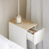 Copie a [în presale] SoBuy Noptieră cu sertar pentru pat de primăvară 20x60x35 cm, alb fbt111 -own