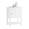 SoBuy FBT113-W Table de Chevet, Table de Nuit, Table d'Appoint, Table de Téléphone, Bout de Canapé