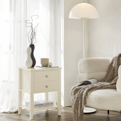 SoBuy FBT114-MI Table de Chevet Table de Nuit Bout de Canapé Table d'Appoint Table Téléphone Table de Café Table de Lit Table Basse Beige