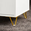 SoBuy FBT115-L-W Noptieră - Noptieră cu 3 sertare, Masă laterală pentru dormitor - Dulap modern de depozitare, alb L40 x P40 x H63 cm