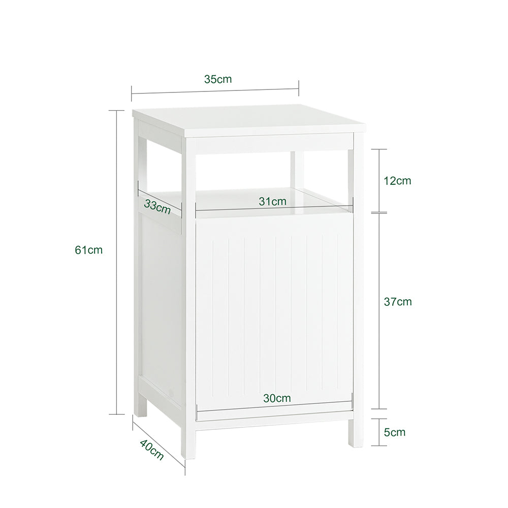 SoBuy FBT117-W Măsuță laterală, Măsuță de capăt canapea, Măsuță de cafea, Noptieră, Noptieră de pat