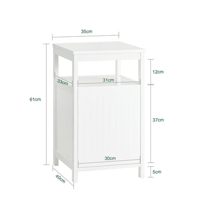 SoBuy FBT117-W Măsuță laterală, Măsuță de capăt canapea, Măsuță de cafea, Noptieră, Noptieră de pat