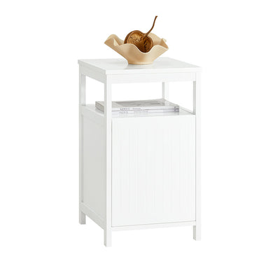SoBuy FBT117-W Table d'Appoint, Bout de Canapé, Table Basse, Table de Chevet, Table de Nuit