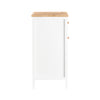 SoBuy FBT126-WN Table de Chevet avec 2 Tiroirs, Table de Nuit, Bout de Canapé, Meuble d'Appoint, Table Téléphone, de Café pour Salon, Chambre, Bureau, Blanc, L40xP30xH60cm