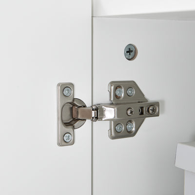 SoBuy FBT150-W Bout de Canapé sur roulettes Table de Chevet Table de Nuit Table d'Appoint avec 1 Tiroir et 2 Portes