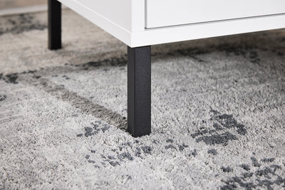 SoBuy FBT157-W Bout de Canapé Table de Chevet Table de Nuit Table d'Appoint Table Basse avec 2 Tiroirs pour Salon, Chambre ou Bureau, Pieds en Métal, L40 x P40 x H48 cm, Blanc