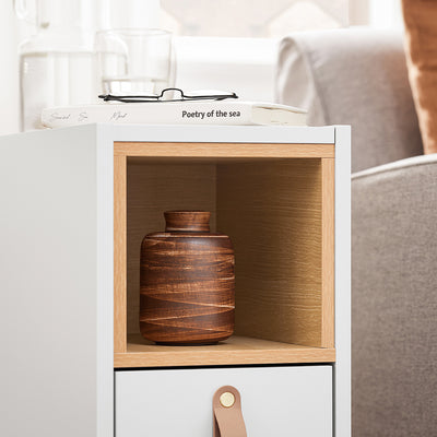 SoBuy FBT161-WN Bout de Canapé, Table d'Appoint