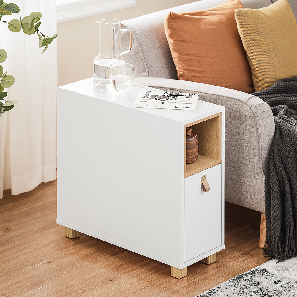 SoBuy FBT161-WN Bout de Canapé, Table d'Appoint