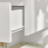 SoBuy FBT49-Wx2 Set de 2 Noptiere - Noptieră cu 1 sertar și 2 rafturi, Masă laterală pentru Dormitor - Mobilier modern de depozitare L39 x P39 x H65 cm Alb