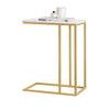 SoBuy FBT87-G Măsuță laterală modernă Măsuță de cafea Măsuță de noptieră Efect de marmură