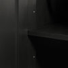 SoBuy FKW110-SCH Cărucior de bucătărie cu roți, Mobilier de bucătărie, Comodă joasă de bucătărie, Corp de depozitare mic de bucătărie cu blat de lucru 80×90×46 cm, Negru