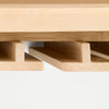 SoBuy FKW114-WN Îlot Central de Cuisine Buffet avec Plateau en Bois d'Hévéa, Porte-Bouteilles à 2 Niveaux