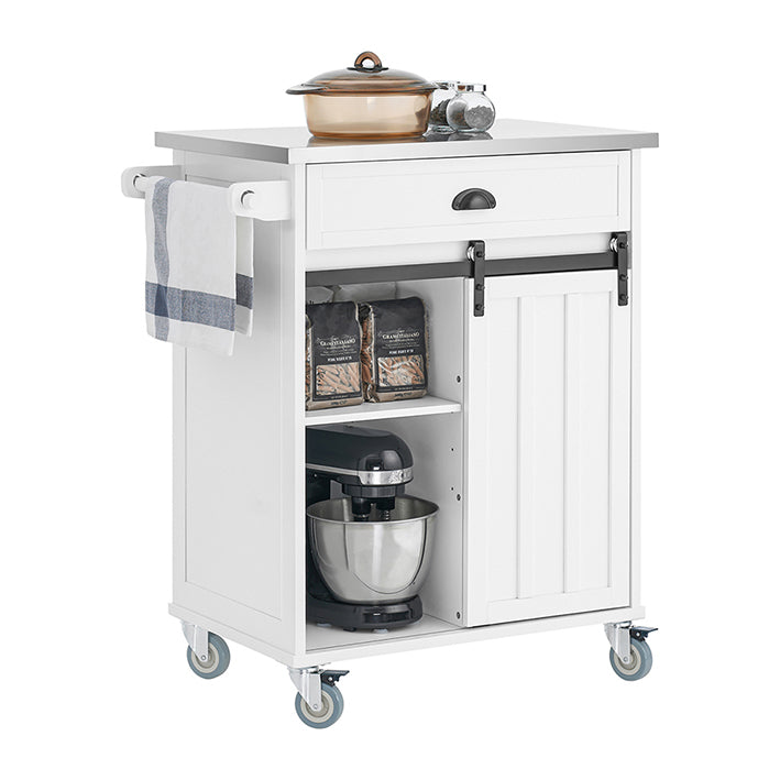 SoBuy FKW121-W Desserte de Cuisine à roulettes Chariot de Service Cuisine 69x46x92 cm