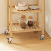 SoBuy Cărucior din lemn 80x40x90cm FKW24-N