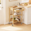 SoBuy Cărucior din lemn 80x40x90cm FKW24-N