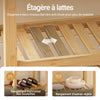 SoBuy FKW135-N Cărucior de bucătărie din bambus carbonizat – Cărucior de bucătărie din lemn cu roți, Antibacterian, Rezistent la umiditate, Inodor, Ideal pentru bucătărie, casă și sufragerie 58×40×86 cm