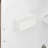 SoBuy FKW41-II-WN Îlot central de cuisine avec rangement et plan de travail extensible – desserte de cuisine à roulettes, meuble de cuisine multifonction, blanc, 130 × 91 × (46–71) cm