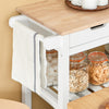 SoBuy FKW68-WN Chariot de Service Desserte à roulettes Table Roulante Meuble de Rangement