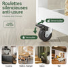 SoBuy FKW75-WN Cărucior de Bucătărie cu Roți și Raft Lateral – Dulap de Bucătărie Alb cu O Singură Ușă – Cărucior de Servire pentru Depozitare în Bucătărie și Blat de Lucru Compact, 60x92x45cm