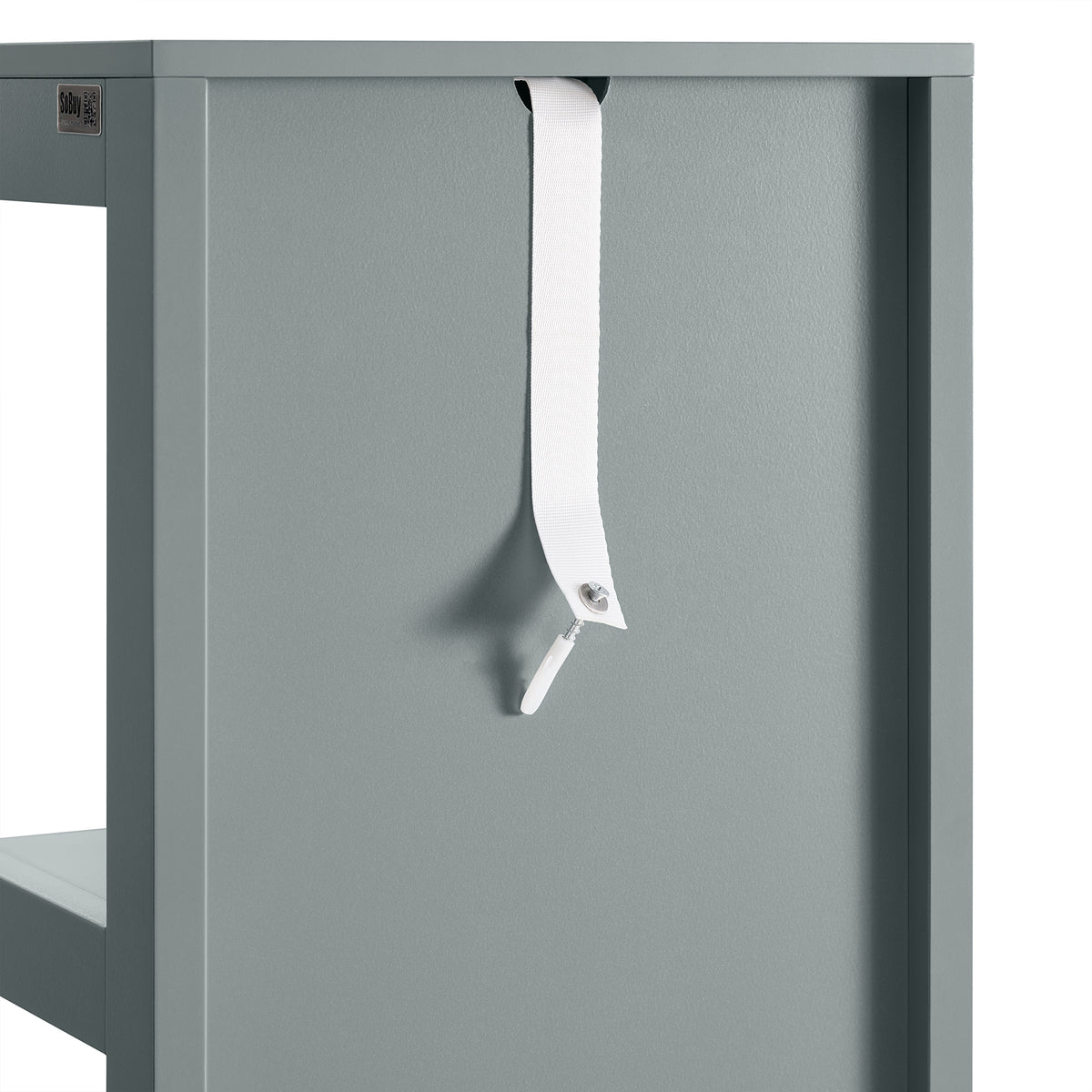SoBuy FRG126-SG Dulap coloană de baie, cu 4 rafturi și 2 sertare modulare, din lemn, anti-răsturnare, economisește spațiu pentru WC și toaletă 30x30x140