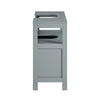 SoBuy FRG128-II-SG Dulap sub chiuvetă baie cu uși glisante - Dulap baie și dulap compact sub chiuvetă anti-umiditate - Dulap pentru WC, lemn, 60x30x60cm, gri