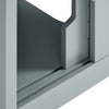 SoBuy FRG128-II-SG Dulap sub chiuvetă baie cu uși glisante - Dulap baie și dulap compact sub chiuvetă anti-umiditate - Dulap pentru WC, lemn, 60x30x60cm, gri