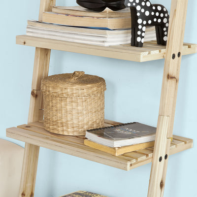 SoBuy FRG161-N Bibliothèque Étagère murale style échelle avec 6 niveaux de rangement