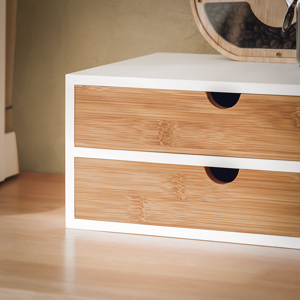 SoBuy FRG180-WN Cutie de depozitare Suport pentru capsule Nespresso Dozator Cutie
