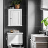 SoBuy FRG203-W Meuble Haut de Salle de Bain, 1 porte Placard Commode Meuble de Rangement