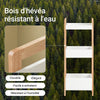 SoBuy FRG226-WN Etajeră de Depozitare, Etajeră de Baie, Organizator de Duș cu 3 Coșuri, Turn de Depozitare