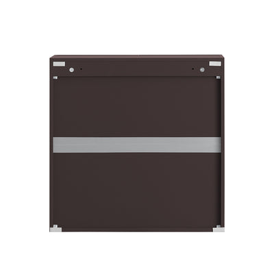SoBuy FRG231-BR Dulap de Perete Suspendat pentru Baie cu Raft Reglabil și Ușă, Dulap de Perete Compact pentru Baie, Toaletă sau Bucătărie, Maro 60x30x60 cm