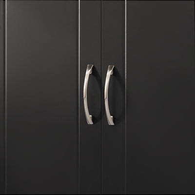Precomandă SoBuy FRG231-L-SCH Dulap suspendat de baie cu etajeră reglabilă și ușă de depozitare compactă pentru baie, WC sau bucătărie Negru 90x30x60 cm