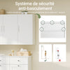 Precomandă SoBuy FRG231-L-W Dulap Superior de Baie Suspendat Alb 90cm, Dulap de Perete cu Raft Reglabil și 3 Uși, 36kg – 90x30x60 cm