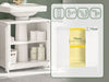 SoBuy FRG237-II-W Meuble sous-Lavabo, Meuble sous Vasque avec Étagères Ajustables, Meuble de Salle de Bain en MDF, pour Colonne lavabo, Rangement avec Portes Anti-humidité, Blanc, L60xP35xH58 cm