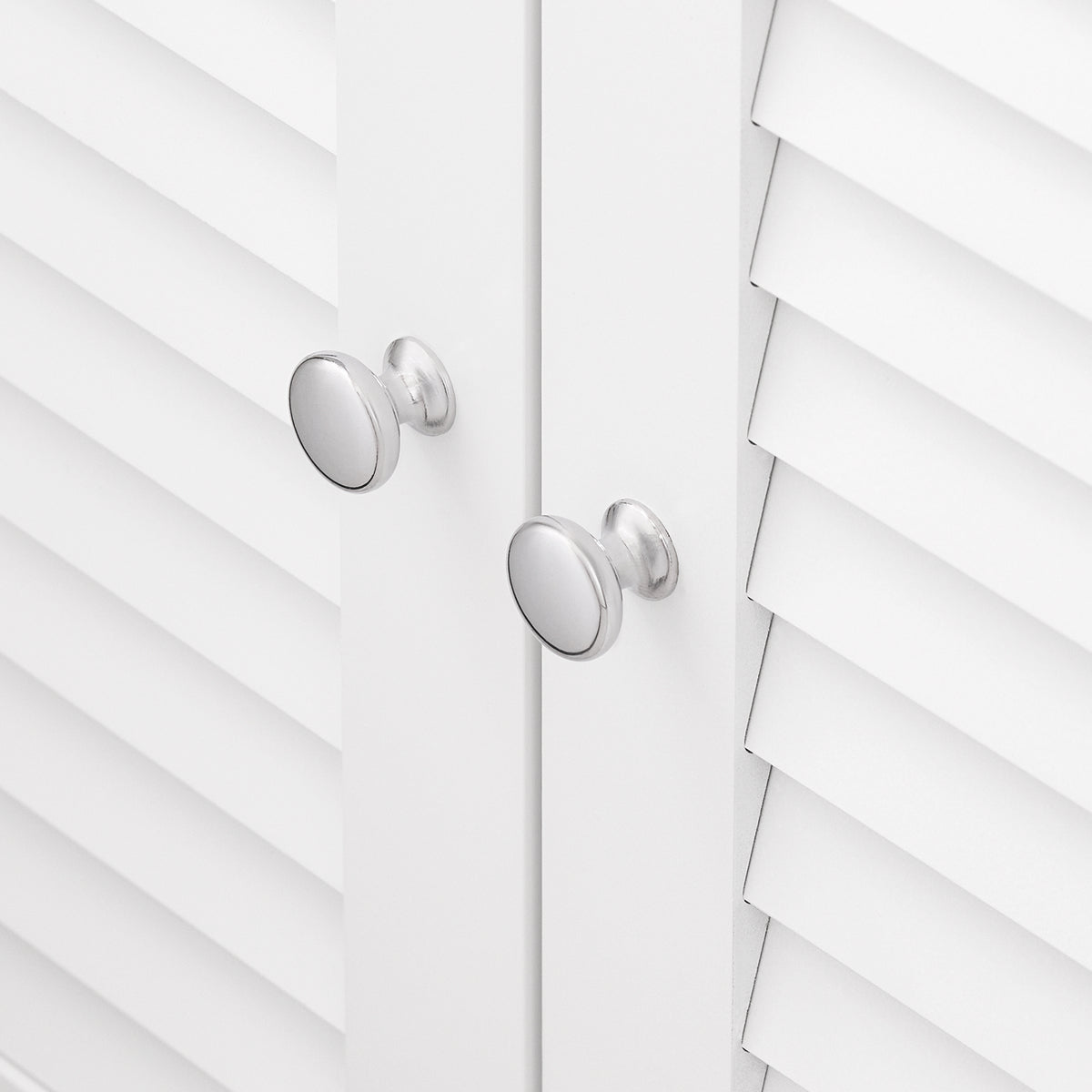 SoBuy FRG237-WN Meuble Sous Lavabo, Meuble sous Vasque avec 2 Portes et 2 Étages