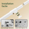 SoBuy FRG34-II-W Suport telescopic robust pentru haine – Dressing deschis, reglabil, cu șine și rafturi, Cuier pentru dormitor sau dressing, Alb