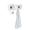 SoBuy FRG48-W Cuier Perete Etajera Baie Hol Intrares