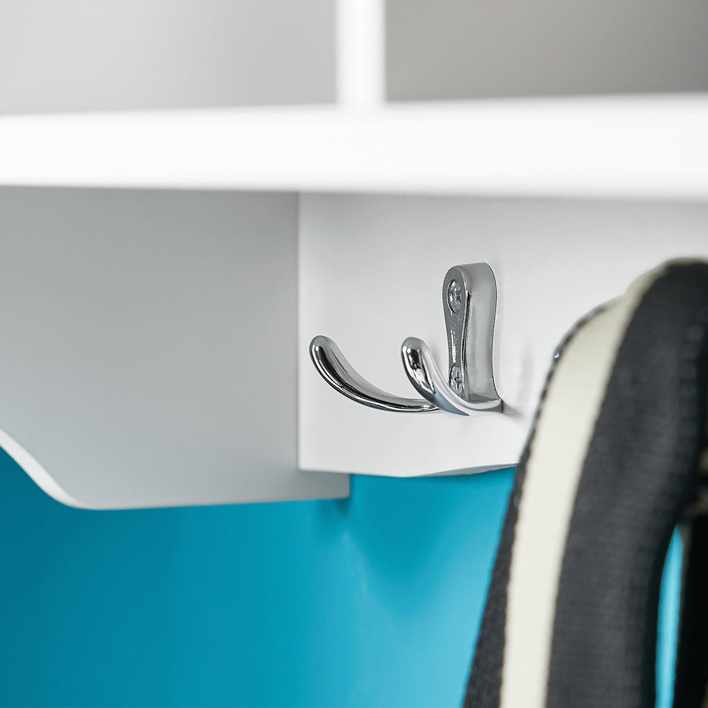 SoBuy FRG48-W Cuier Perete Etajera Baie Hol Intrares