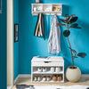 SoBuy FRG48-W Cuier Perete Etajera Baie Hol Intrares