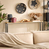 SoBuy FSB19-L-E Table Console Table d'appoint Bout de canapé Table d’entrée Cadre et 4 Pieds en Fer, L120cm x P20cm x H81cm